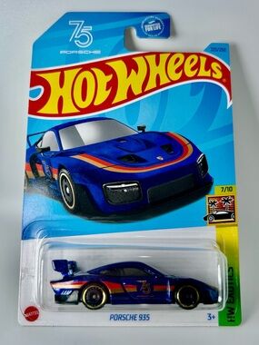 Hot Wheels HW Exotics Porsche 935 Blue 7/10 Porsche 75th Aniversary 223/250 2021